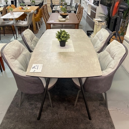 セラミック　ダイニングテーブル5点セット