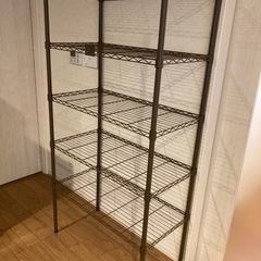 交渉中。スチールラック　茶色　の画像