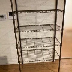 交渉中。スチールラック　茶色　