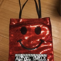 お値下げ　スマイリー😋スパンコールトートバッグ