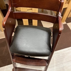 KATOJI 木製 ベビーチェア ワイド ステップ切替