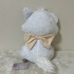 Disneyマリー【MD】100thプラチナホワイト超BIG ぬいぐるみ(新品)の画像