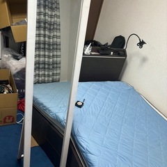 格安‼️等身大　姿見(白)、取りに来ていただけるなら無料も考えます