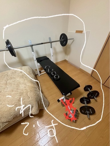 ベンチプレスとぶら下がり　その1