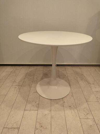 テーブル 丸テーブル 机 白 北欧 / IKEA 無印良品 好きさんにも
