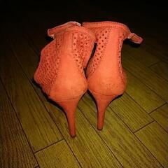 最終値下げ‼️💛近日中のやり取りが無ければ姪っ子に譲る為、出品停止させて頂きますがご理解下さいませ💛　ZARA　流行りの珍しいメッシュピンヒールサンダル　中古　傷有りな為、格安出品です。　の画像