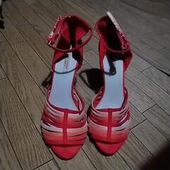最終値下げ‼️💛近日中のやり取りが無ければ姪っ子に譲る為、出品停止させて頂きますがご理解下さいませ💛　ZARA　流行りの珍しいメッシュピンヒールサンダル　中古　傷有りな為、格安出品です。　の画像
