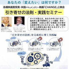 引き寄せの法則ドキュメンタリー映画「CHANGE」上映会&実践セミナー