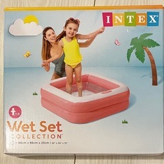 【新品未使用未開封】ベビー プール   INTEX プレイボックス プール 86×86×25cm  の画像