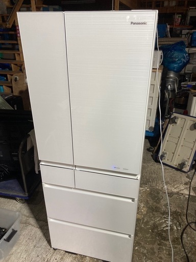 18年製　パナソニック　6ドア　600L 冷蔵庫　屋外洗剤清掃済み