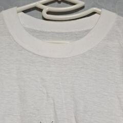 Tシャツ シャツ カットソー  猫 プリント 白 半袖の画像