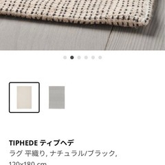 【8/25まで】イケア TIPHEDE ティプヘデラグ120x1...