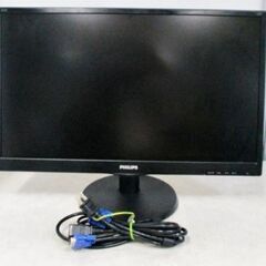①フィリップス　液晶モニター　243V5QHABA/11　動作良...