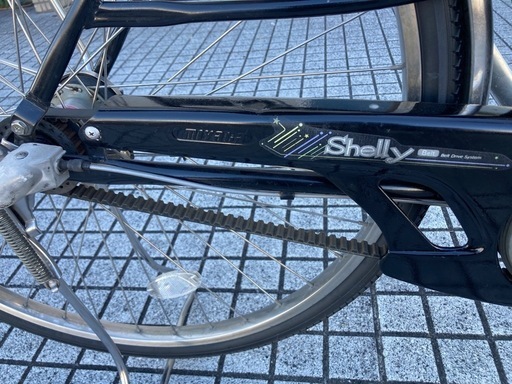【27インチ自転車】内装3段変速　LEDオートライト付　滑らかなベルト駆動❗️前後タイヤ、前カゴ新品❗️若林自転車　浜大津店　SALE