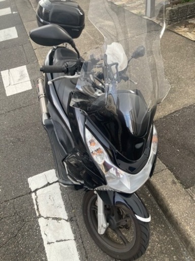 PCX125 JF28 走行距離43000km 転倒傷あり　自賠責令和9年まで有