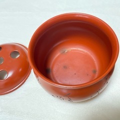 昭和レトロ品✨ 赤泥茶こぼしと手付き湯さまし2点セット常滑焼　山水　哲夫作の画像