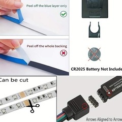 スマートLEDライトストリップ - USB給電の画像