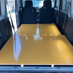 バモス　hm2 フルフラット　DIY 中古　車中泊　へ