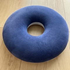 低反発円座クッション　ネイビー