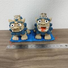 新品 青シーサー