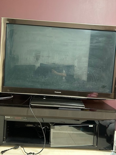 2010年製　54 プラズマテレビ　スピーカー付きテレビ台