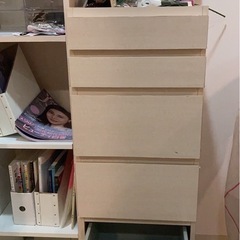 IKEA マルム　イケア　チェスト　鏡付きの画像