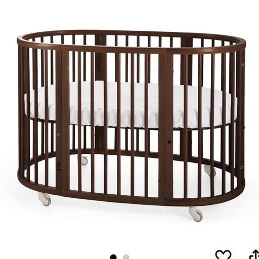 【配送可能】ストッケ　スリーピー（ベビーベッド）　ウォールナット