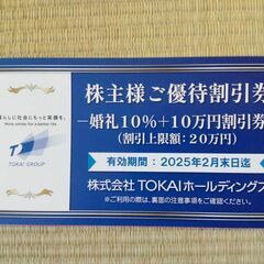 ご優待割引券　TOKAIホールディングス　