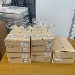 新品未使用　1箱500円 ベーシックシャンパングラス 135ml...