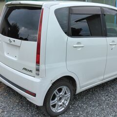 ダイハツムーヴ　カスタム4駆 パールホワイト　現状　検なしの画像