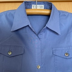 【22 OCTOBRE】ノースリーブシャツ　M ブルーの画像
