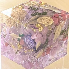 【横浜でクリスタルアートリウム作り】固めるハーバリウム2個ペアセット
