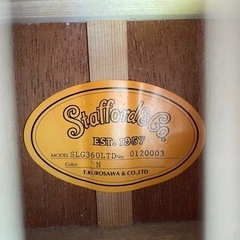 【取引中です】【お値下げ】スタッフォード Stafford SLG360 アコースティックギターの画像