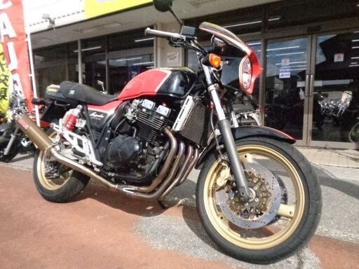 NO.5124　ＧＳＸ４００インパルス (IMPULSE)　ＧＫ７ＣＡ　ヤマモトレーシングＳＰＥＣ－Ａカーボンマフラー　アップハンドル　ヨシムラカラー