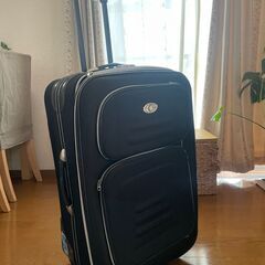 無料・大型布製スーツケース（故障箇所あり）の画像