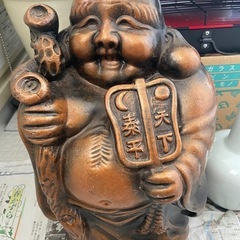 布袋さん　陶器飾り物　➕おまけ付き