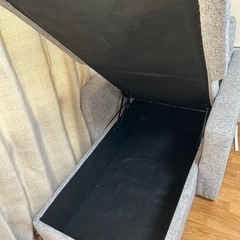 1人掛けソファ　収納ソファの画像