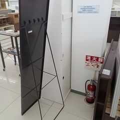 ★ジモティ割あり★ IKEA スタンドミラー ブラック H165.5×D45×W40 クリーニング済み HJ4166の画像