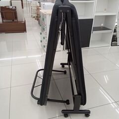 ★ジモティ割あり★  折り畳み式ベッド ブラック H34×D210×W100 クリーニング済み HJ4167の画像