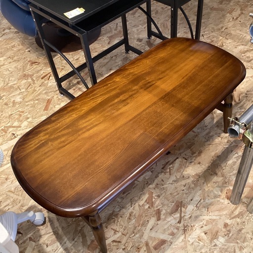 カリモク　コロニアル　ローテーブル　W120cm