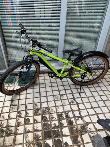 あさひ ドライド XX 246-L 24インチ 6段変速 子供用 自転車(カラー:ライム)