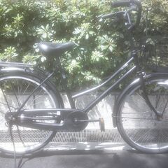 整備済み中古自転車　24インチ　税別￥8.980-　オートライト（電球）　軽快車　マットブラック824