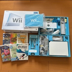Nintendo wii 本体白セット ソフト6本　まとめ売り