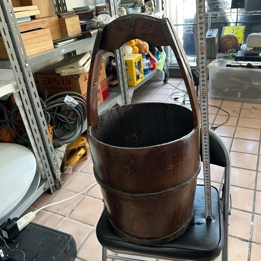 アンティーク　手桶　プランター　カントリー