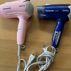 Panasonic ドライヤー ピンクとブルー