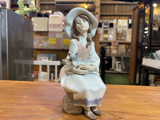 【愛品館八千代店】リヤドロ　少女と犬　白昼夢　6400