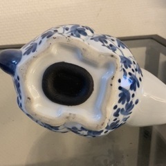 うさぎの置き物【兎と花】の画像