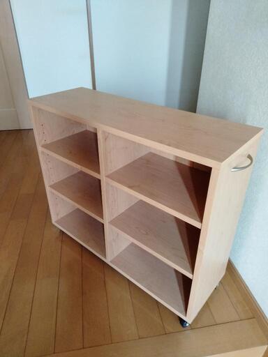 超美品　木目　収納ワゴン