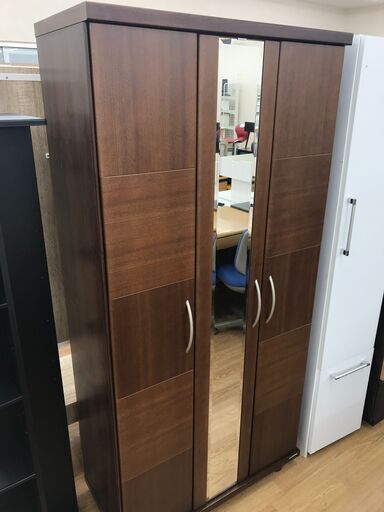 ★ジモティ割あり★ シューズボックス　 ブラウン H180×W87×D40   クリーニング済み KJ5981