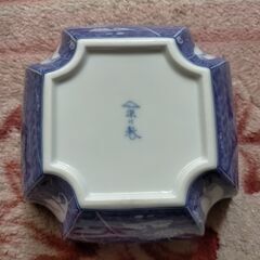 【発送不可】◆希少　宮内庁御用達　深川製磁　白鷺　深鉢　有田焼　未使用保管品◆の画像